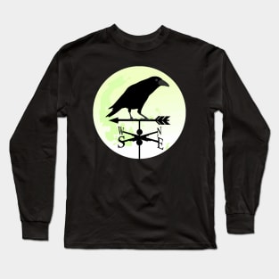 Crow Moon Weathervane Long Sleeve T-Shirt